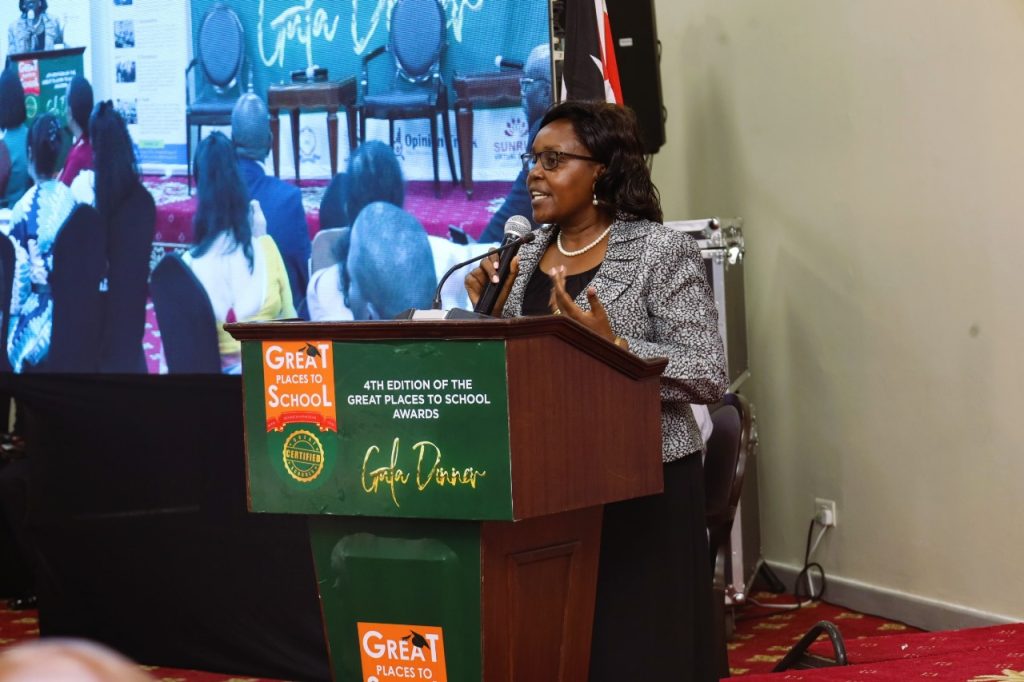 Dr. Salome Maina, Director at the Ministry of Education Delivering a Keynote Speech on Behalf of the Cabinet Secretary